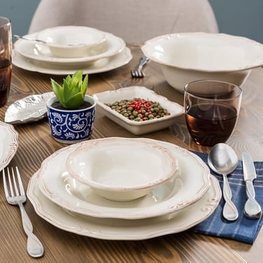  EKRU 6 LI PASTA TABAĞI SETİ -20CM