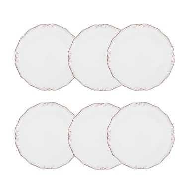  EKRU 6 LI PASTA TABAĞI SETİ -20CM