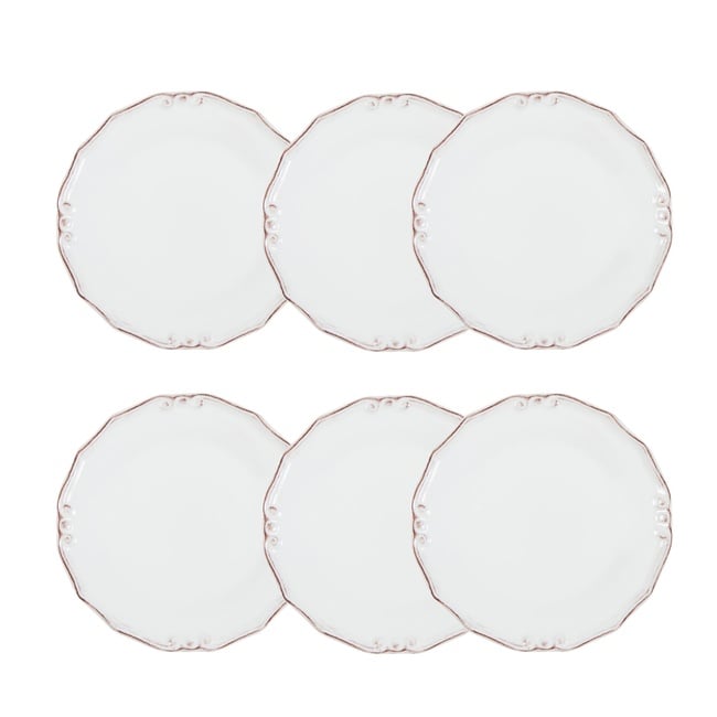  EKRU 6 LI PASTA TABAĞI SETİ -20CM