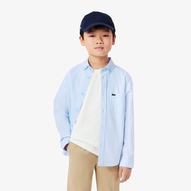  Çocuk Çizgili Mavi Gömlek