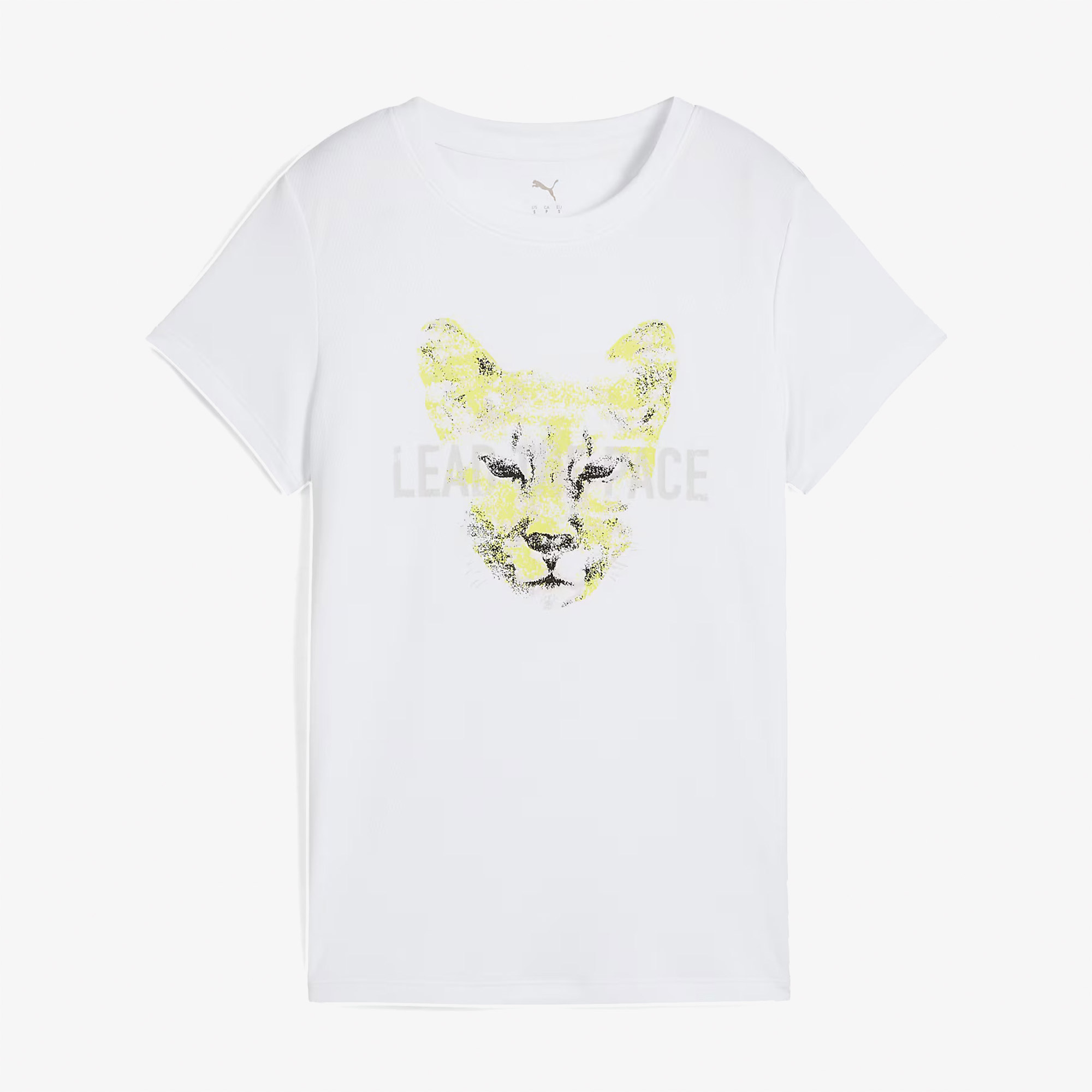  Puma Graphics Running Slogan Kadın Beyaz T-Shirt