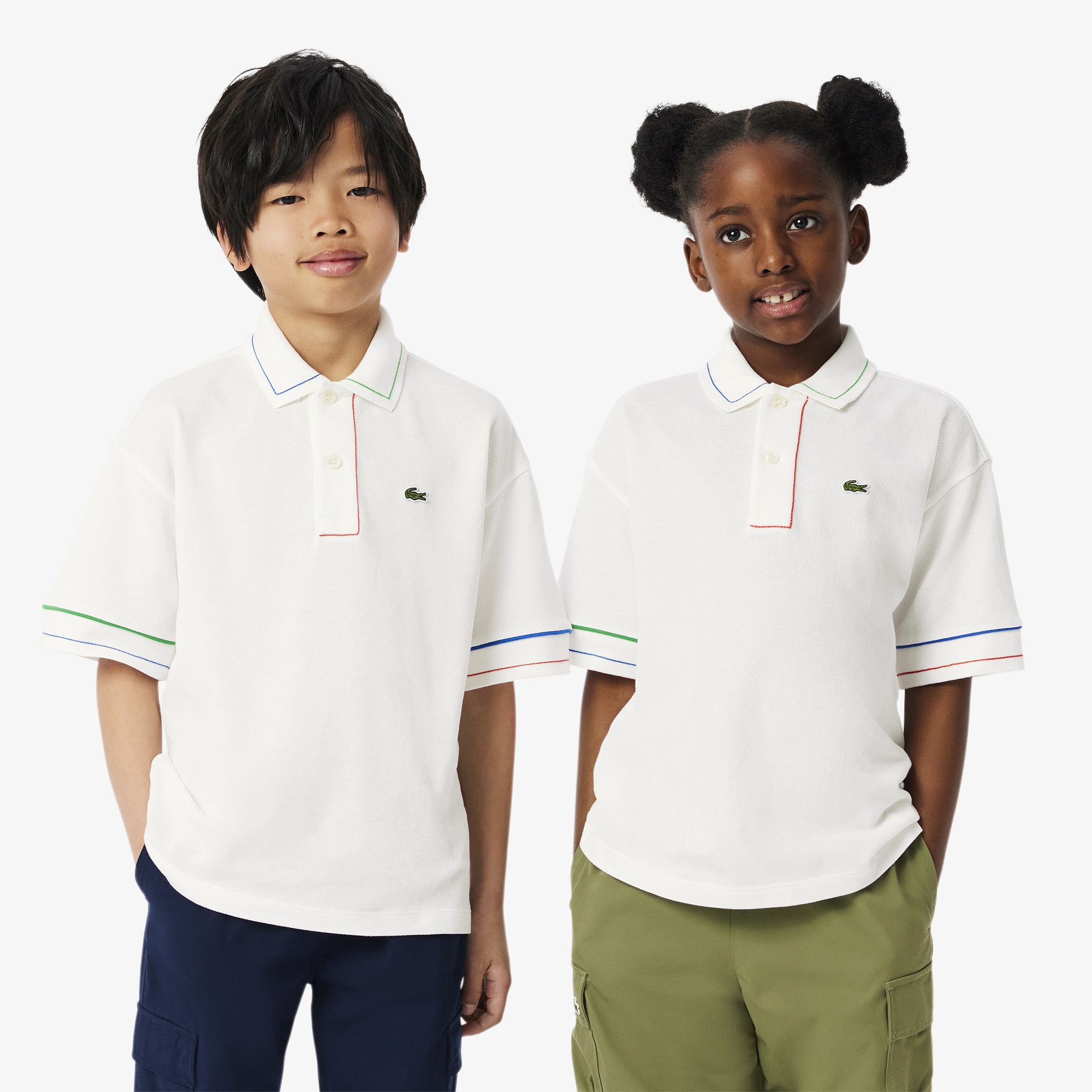 Lacoste Çocuk Beyaz Polo