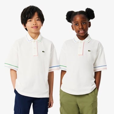  Lacoste Çocuk Beyaz Polo