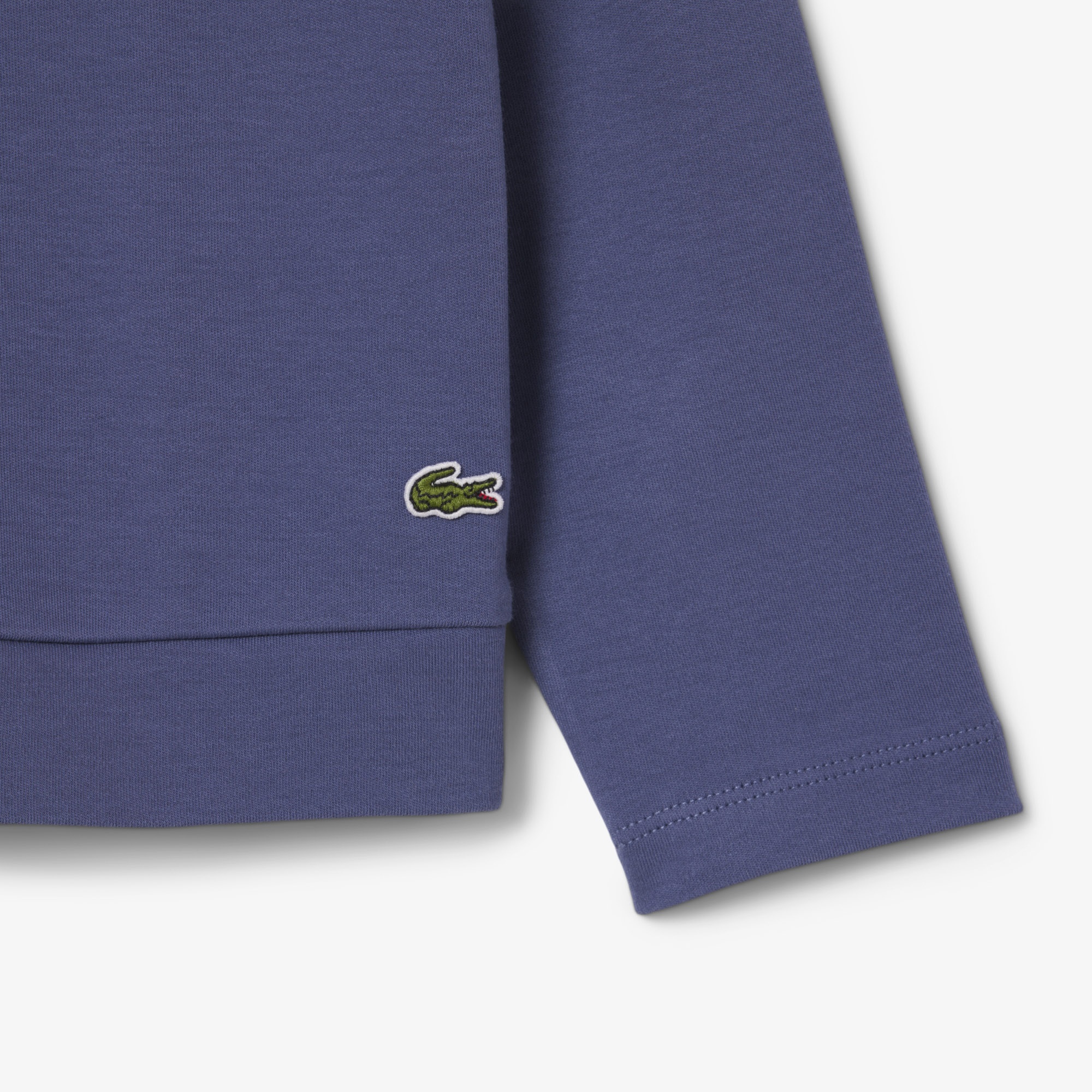 Kız Çocuk Uzun Kollu Bisiklet Yaka Baskılı Mor T-Shirt