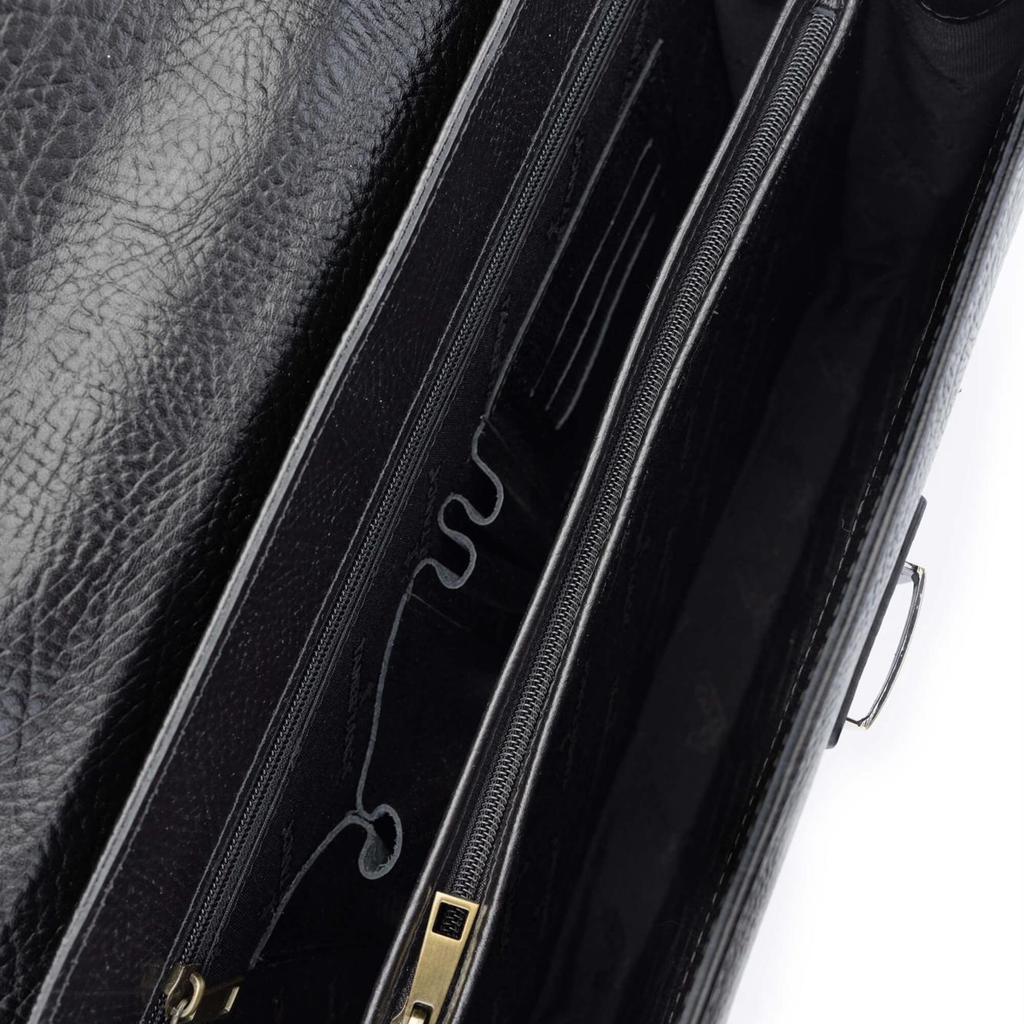 Tamer Tanca Erkek Hakiki Deri Siyah Evrak Çantası