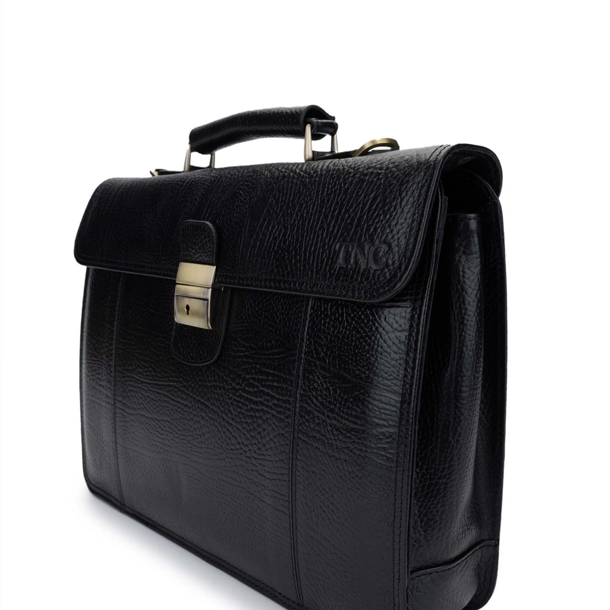 Tamer Tanca Erkek Hakiki Deri Siyah Evrak Çantası