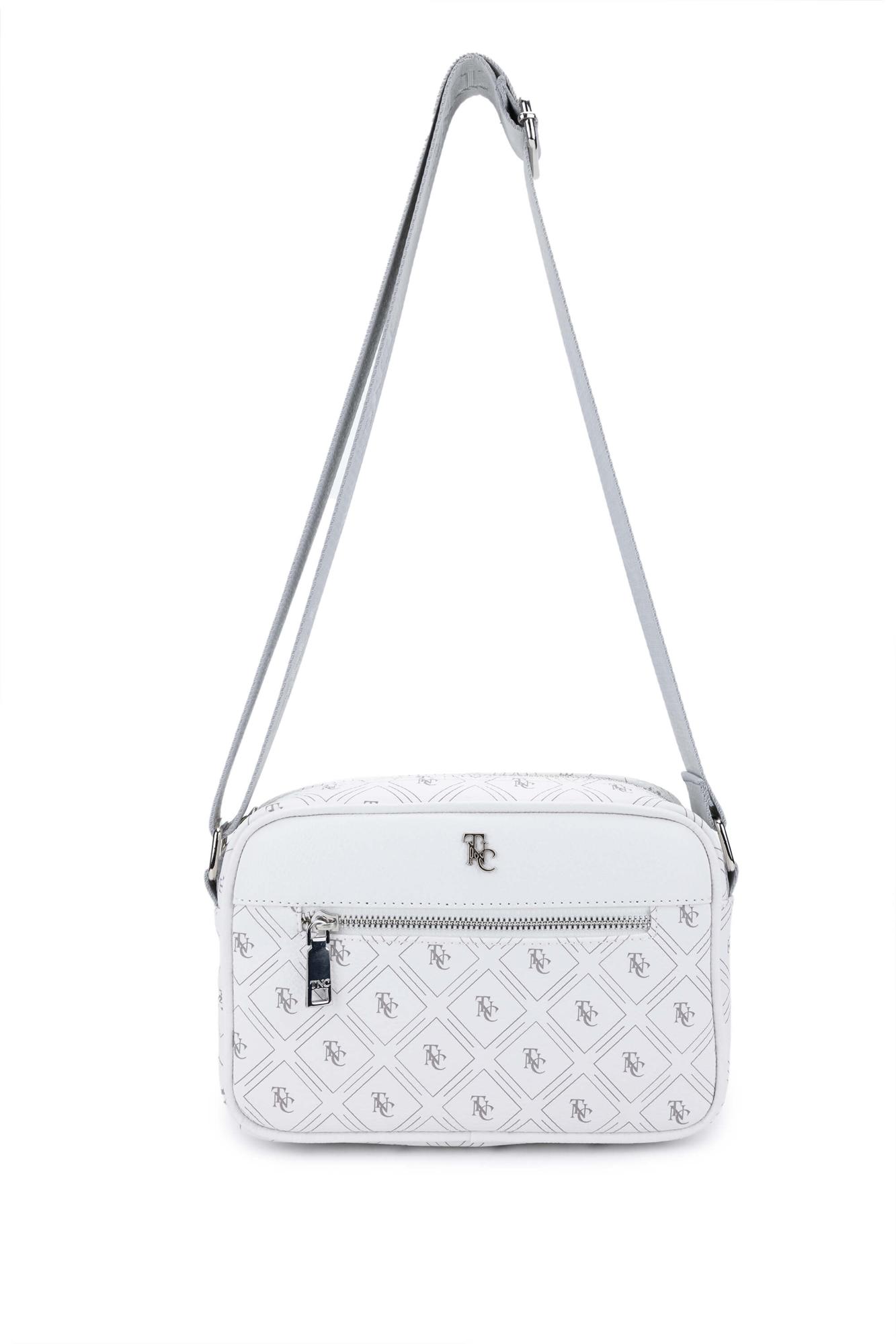  Tamer Tanca Kadın Vegan Beyaz Postacı Çanta