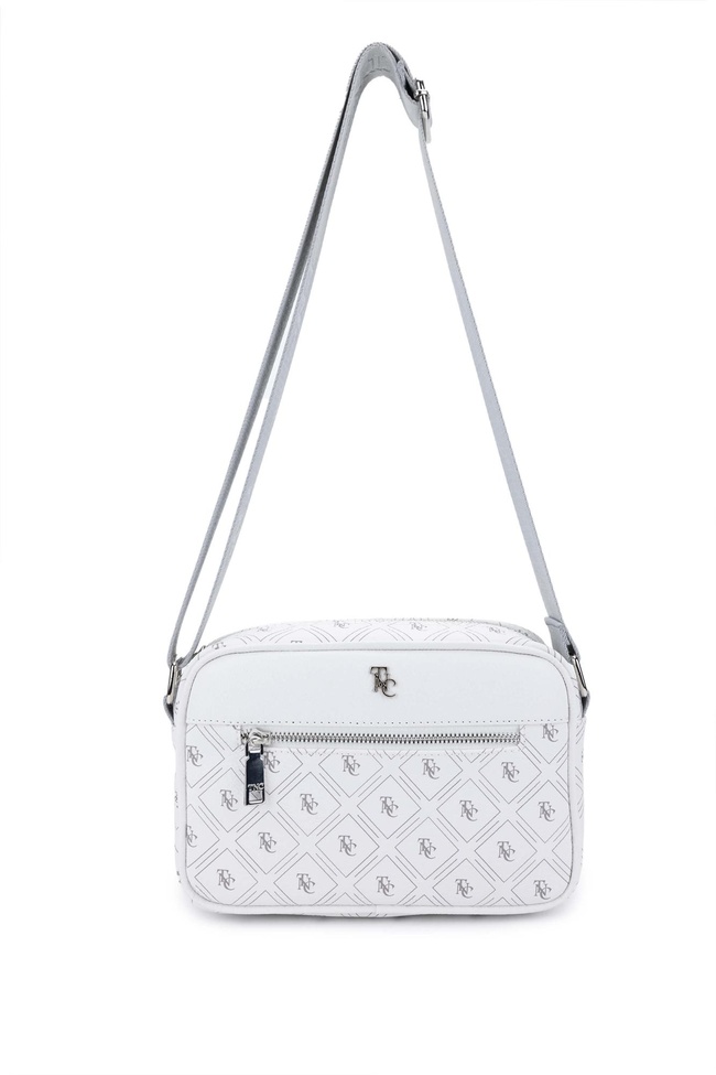  Tamer Tanca Kadın Vegan Beyaz Postacı Çanta