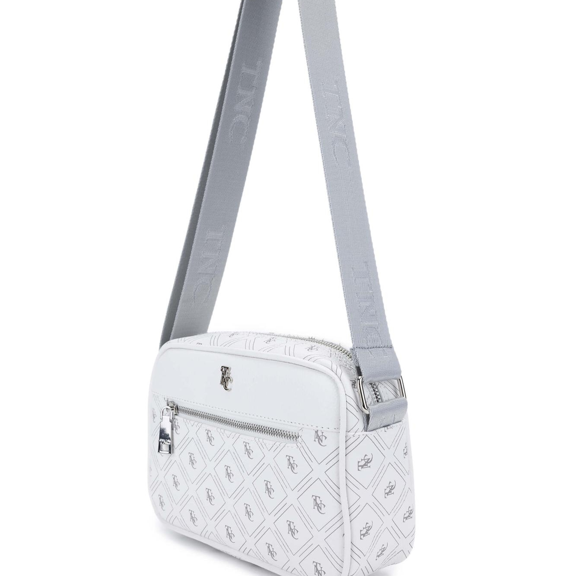 Tamer Tanca Kadın Vegan Beyaz Postacı Çanta