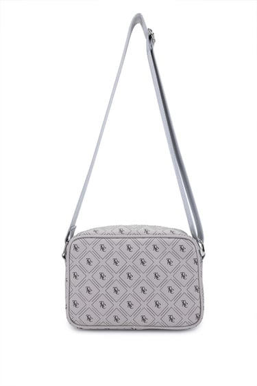  Tamer Tanca Kadın Vegan Gri Postacı Çanta