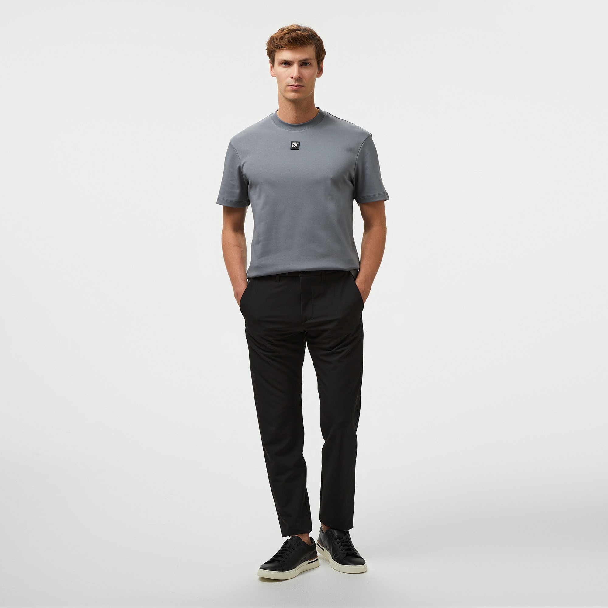 Hugo Dalile Erkek Gri T-Shirt