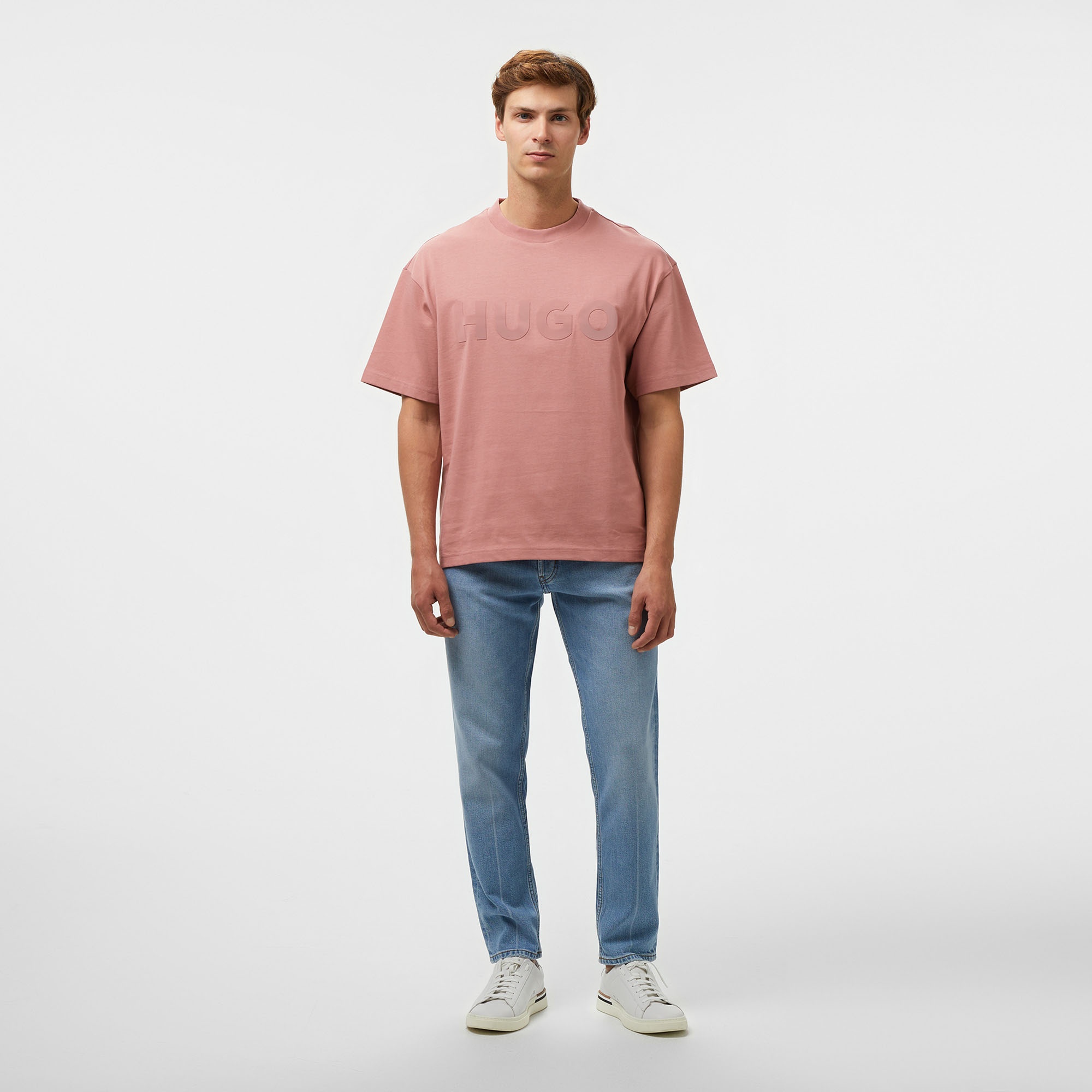 Hugo Dinkee Erkek Pembe T-Shirt