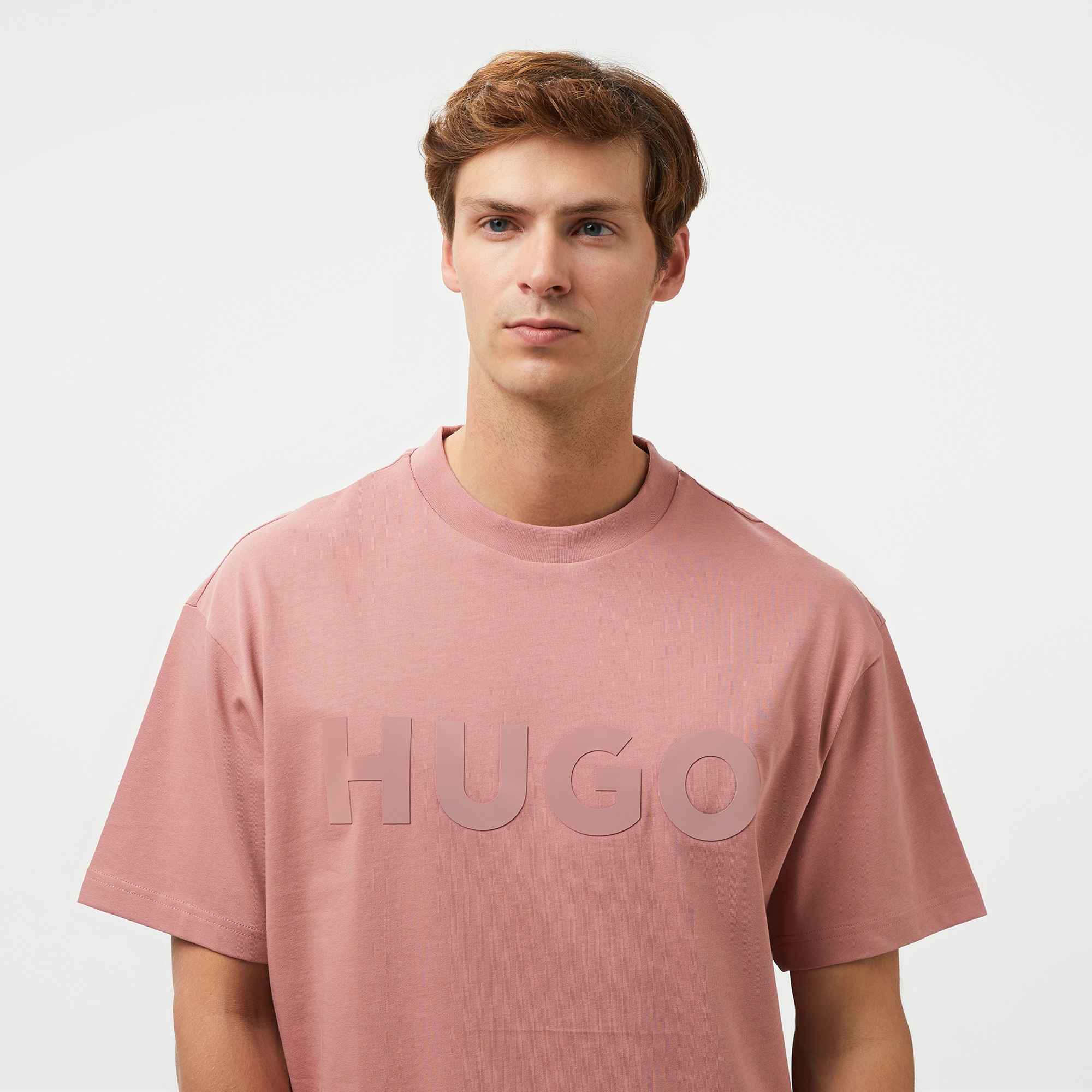 Hugo Dinkee Erkek Pembe T-Shirt