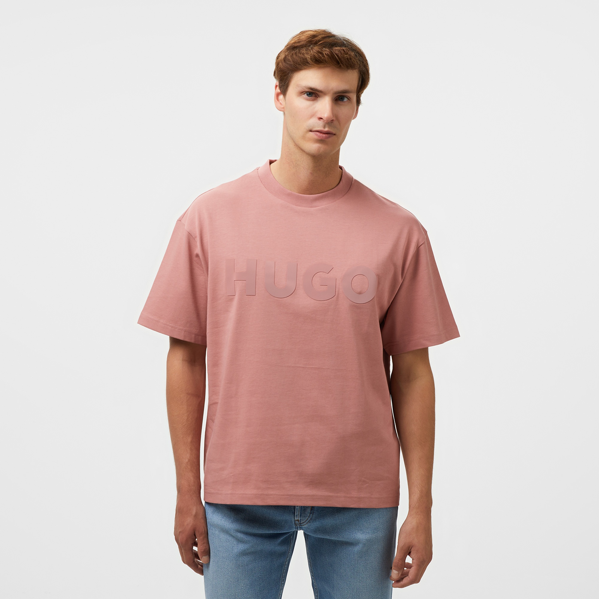 Hugo Dinkee Erkek Pembe T-Shirt