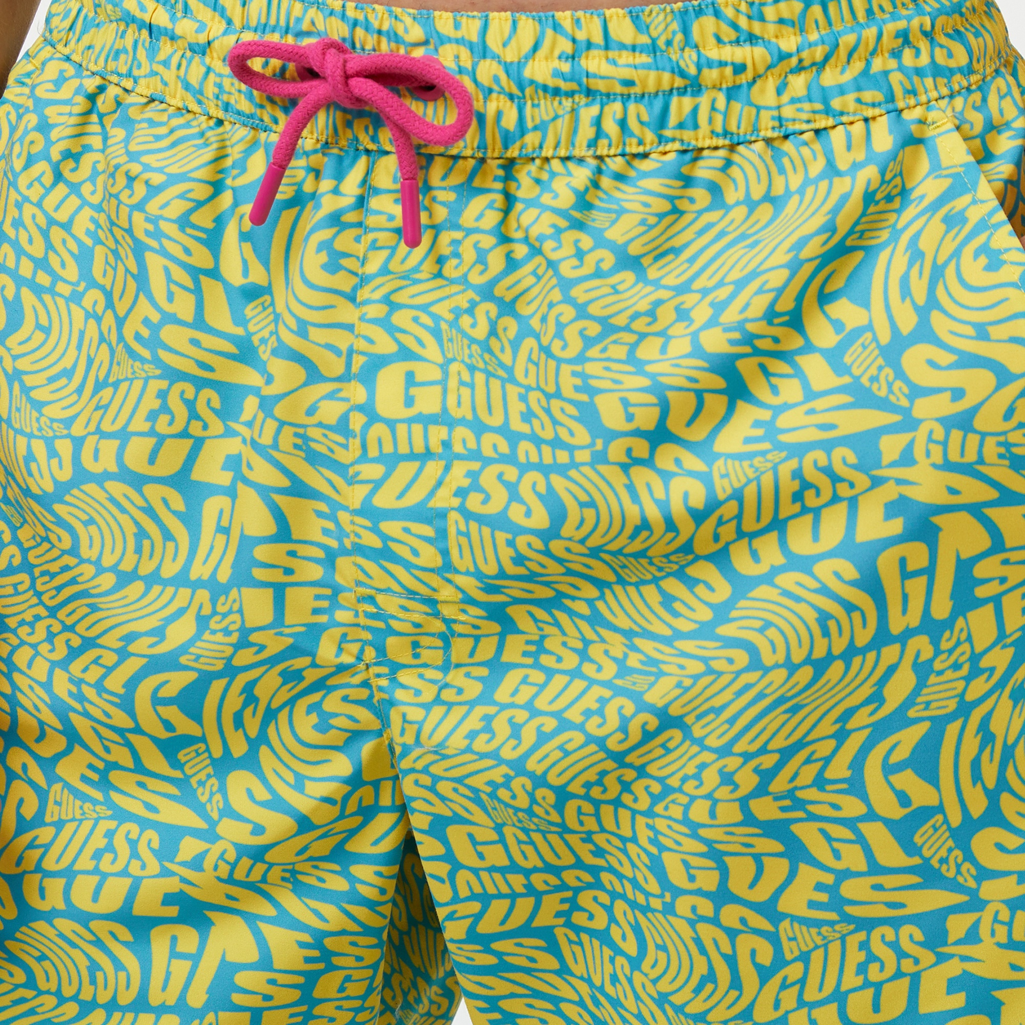 Guess Erkek Sarı Deniz Şortu
