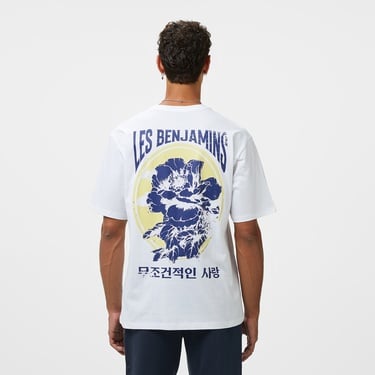  Les Benjamins Relaxed 022 Erkek Beyaz T-Shirt
