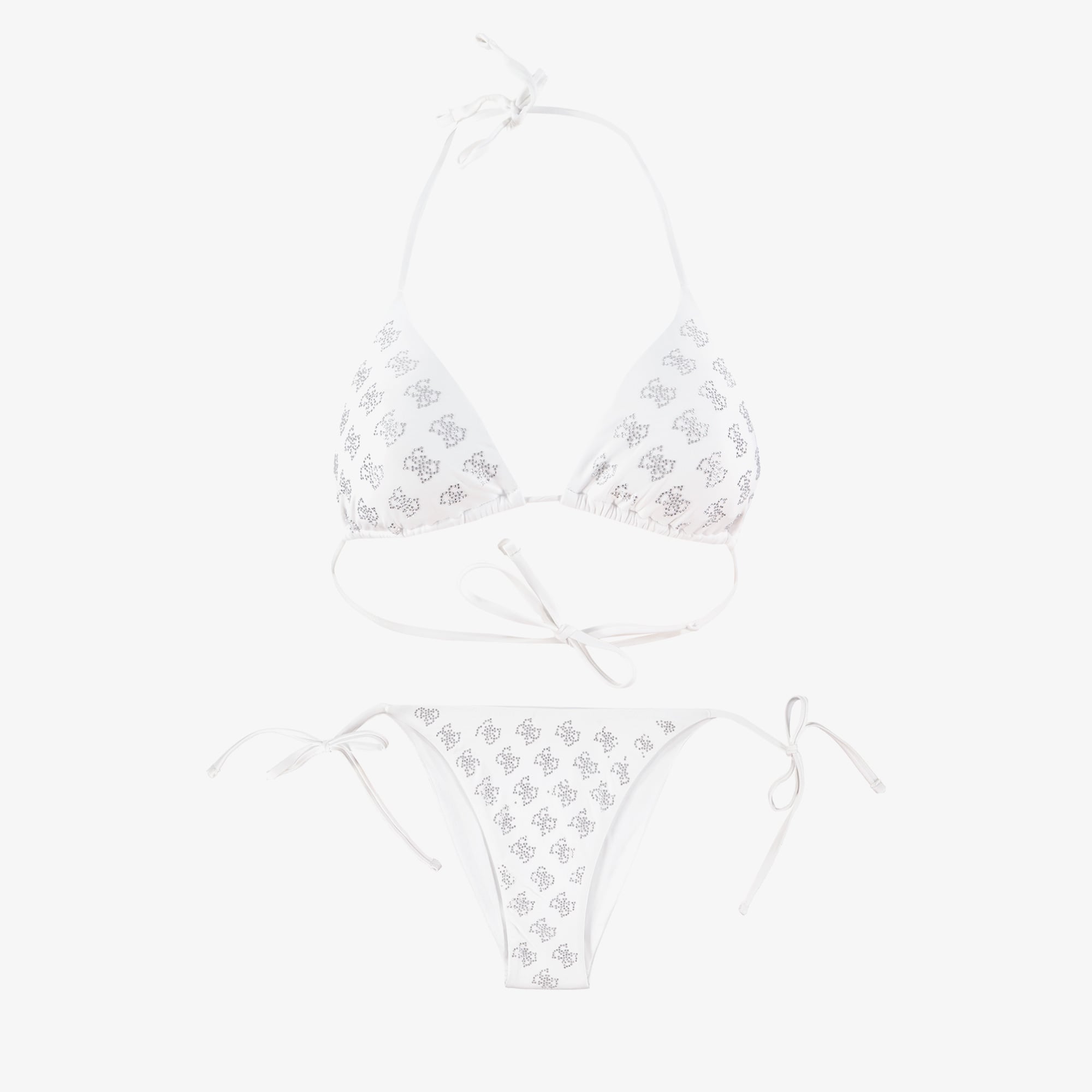  Guess Microfiber 155 Kadın Beyaz Bikini Üstü