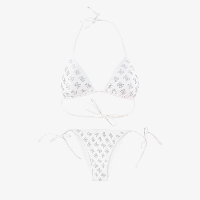  Guess Microfiber 155 Kadın Beyaz Bikini Üstü