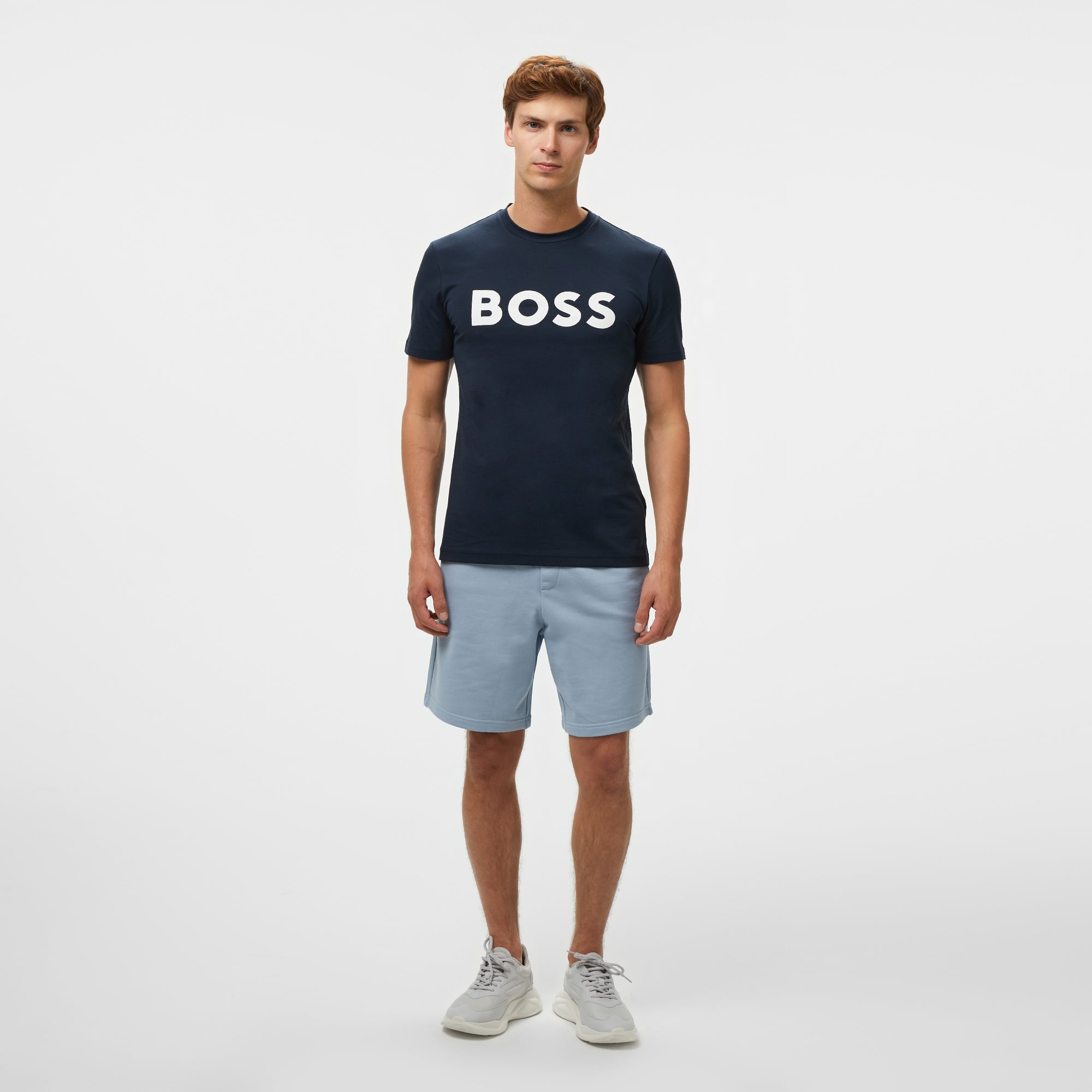 Boss Thinking Erkek Mavi T-Shirt