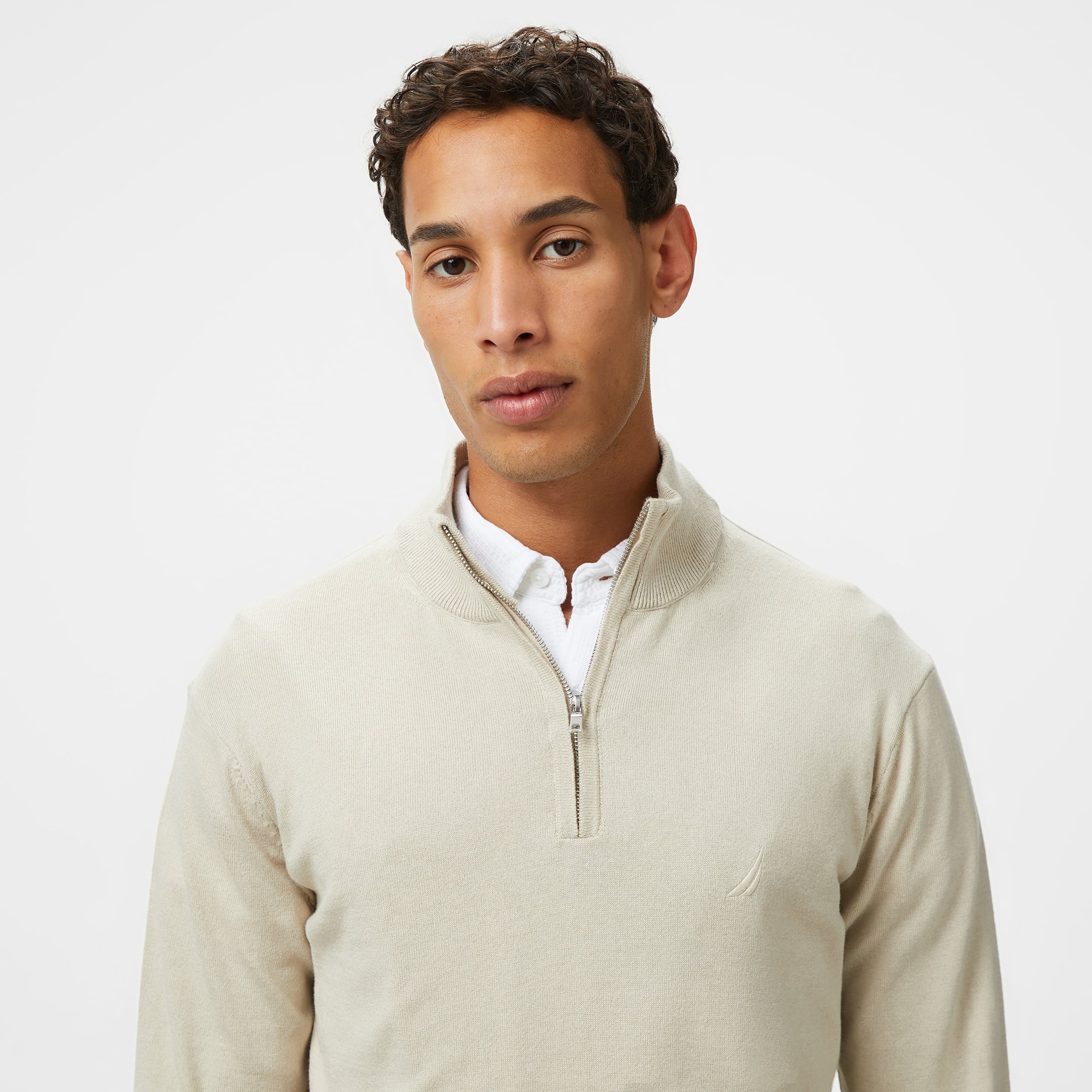 Nautica Erkek Beyaz Triko