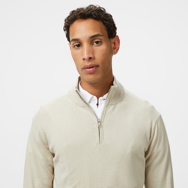  Nautica Erkek Beyaz Triko