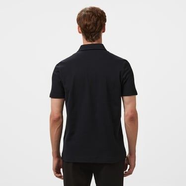  Brooks Brothers Polo Yaka 4 Düğmeli Erkek Siyah T-Shirt