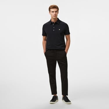  Brooks Brothers Polo Yaka 4 Düğmeli Erkek Siyah T-Shirt