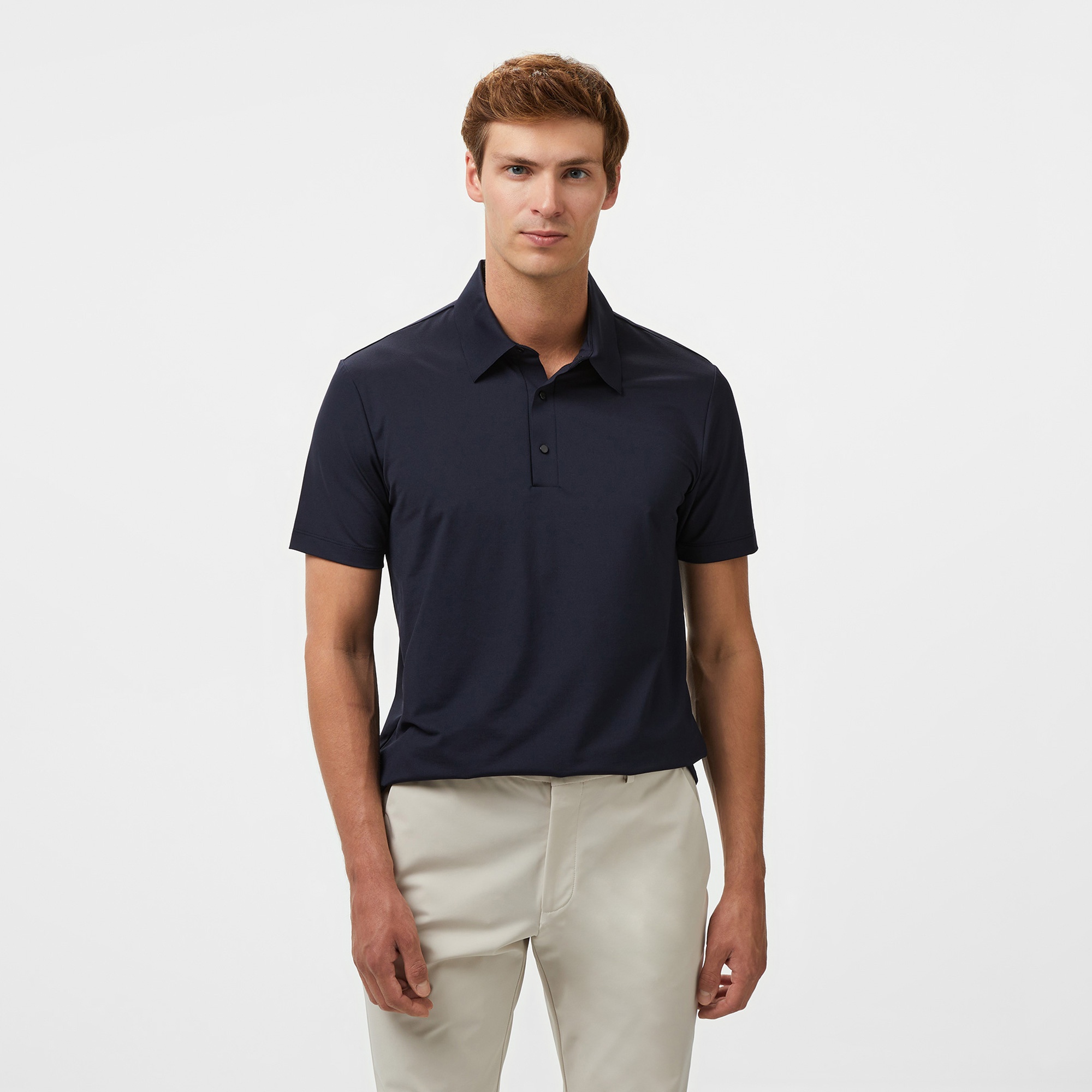 Brooks Brothers Çıt Çıt Düğmeli Performans Erkek Lacivert Polo