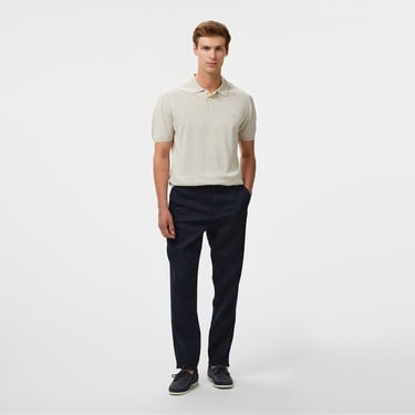  Brooks Brothers Polo Yaka Kısa Kol Keten Karışımlı Erkek Bej Kazak