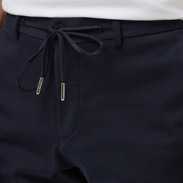  Brooks Brothers Yan Beli Lastikli Duble Paça Erkek Lacivert Pantolon