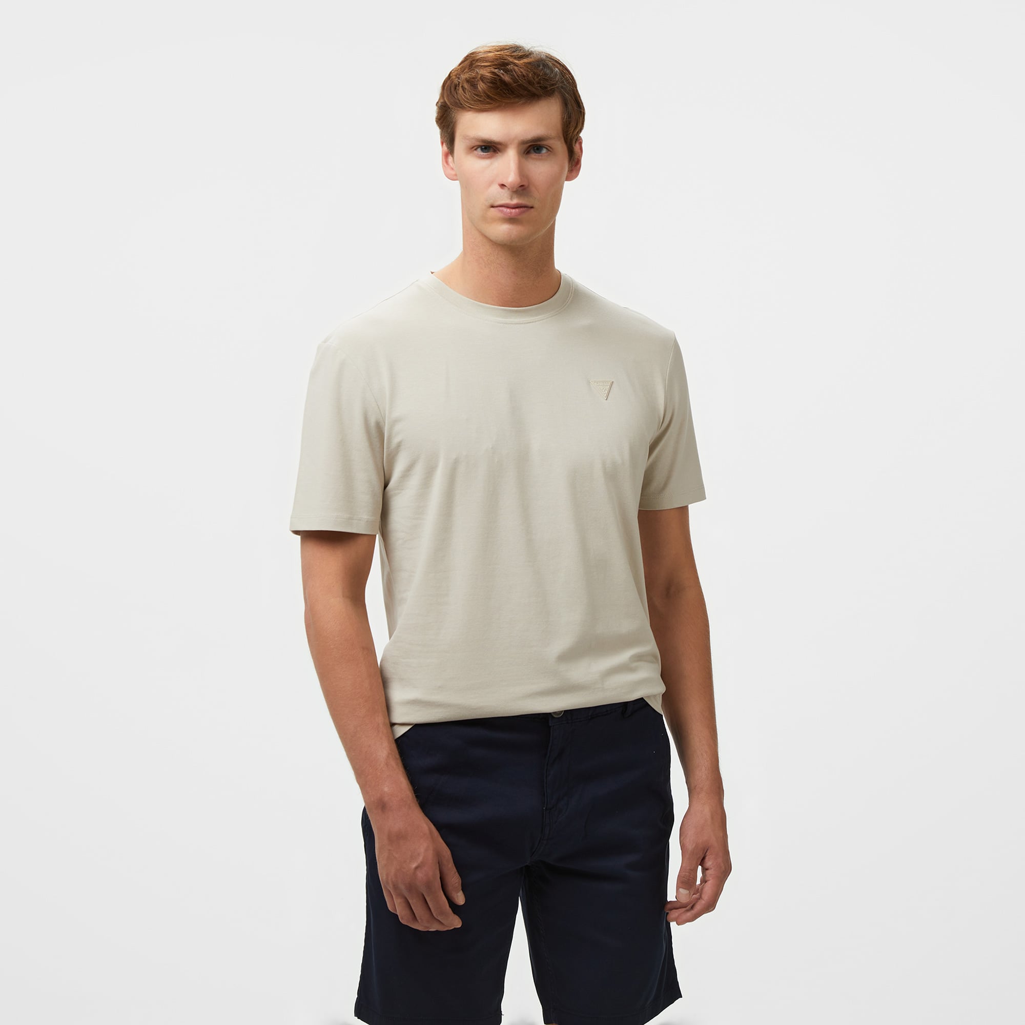  Guess Hedley Erkek Bej T-Shirt