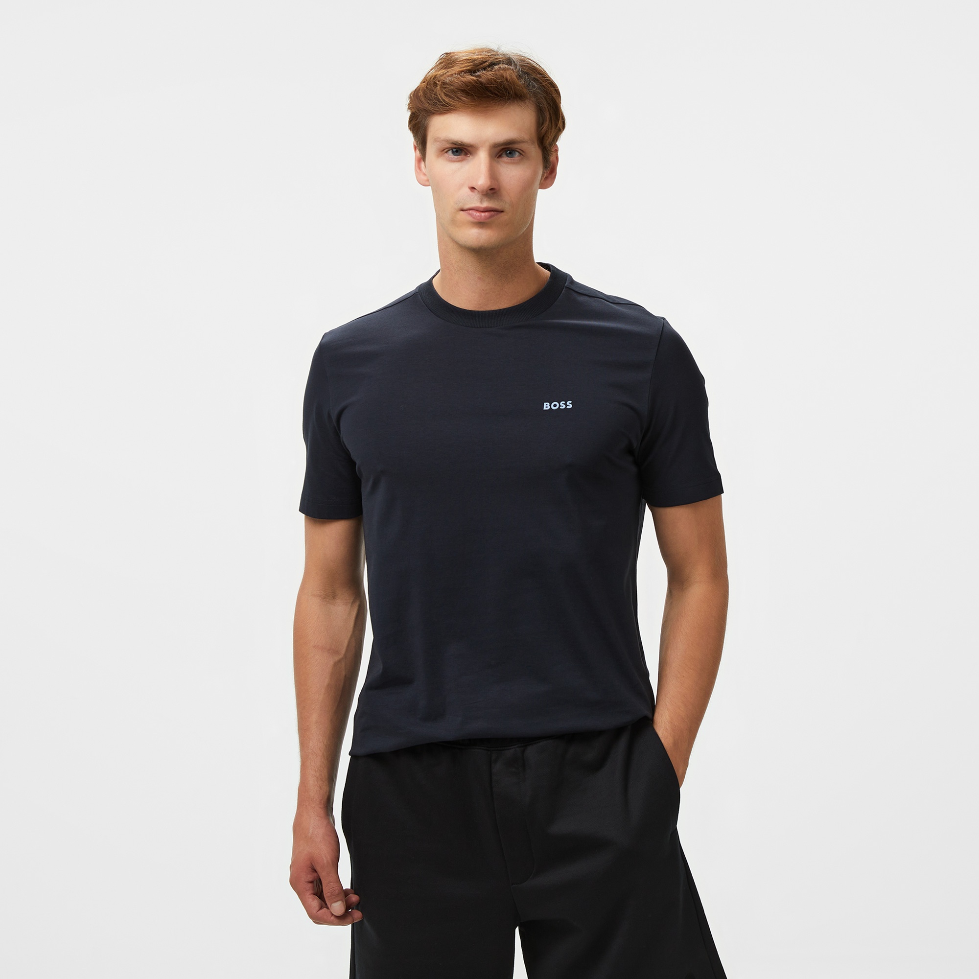 Boss Erkek Mavi T-Shirt