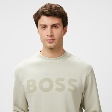  Boss Erkek Bej Sweatshirt