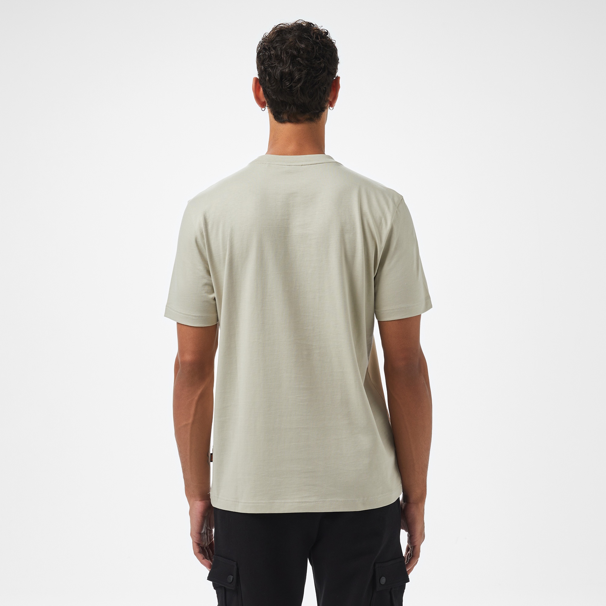 Boss Logotexture Erkek Bej T-Shirt