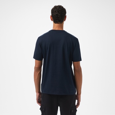  Boss Logotexture Erkek Mavi T-Shirt