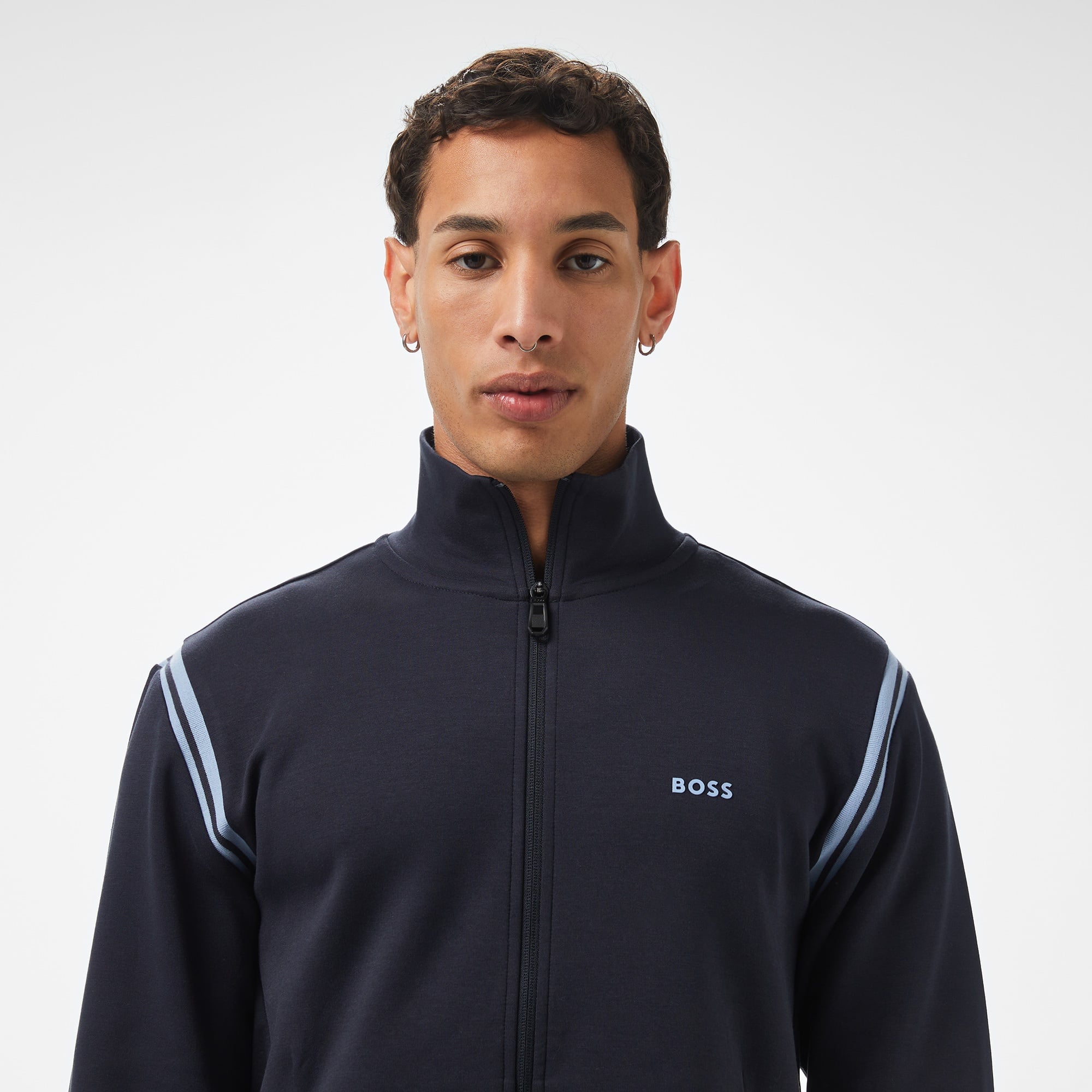 Boss Erkek Mavi Sweatshirt