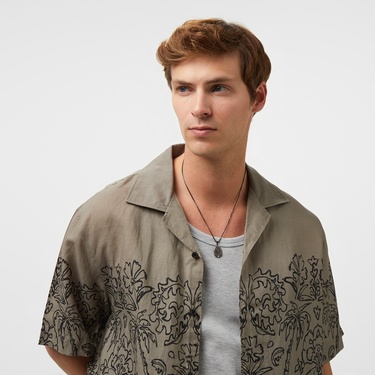  Hugo Espino Erkek Kahverengi Gömlek