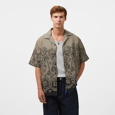  Hugo Espino Erkek Kahverengi Gömlek