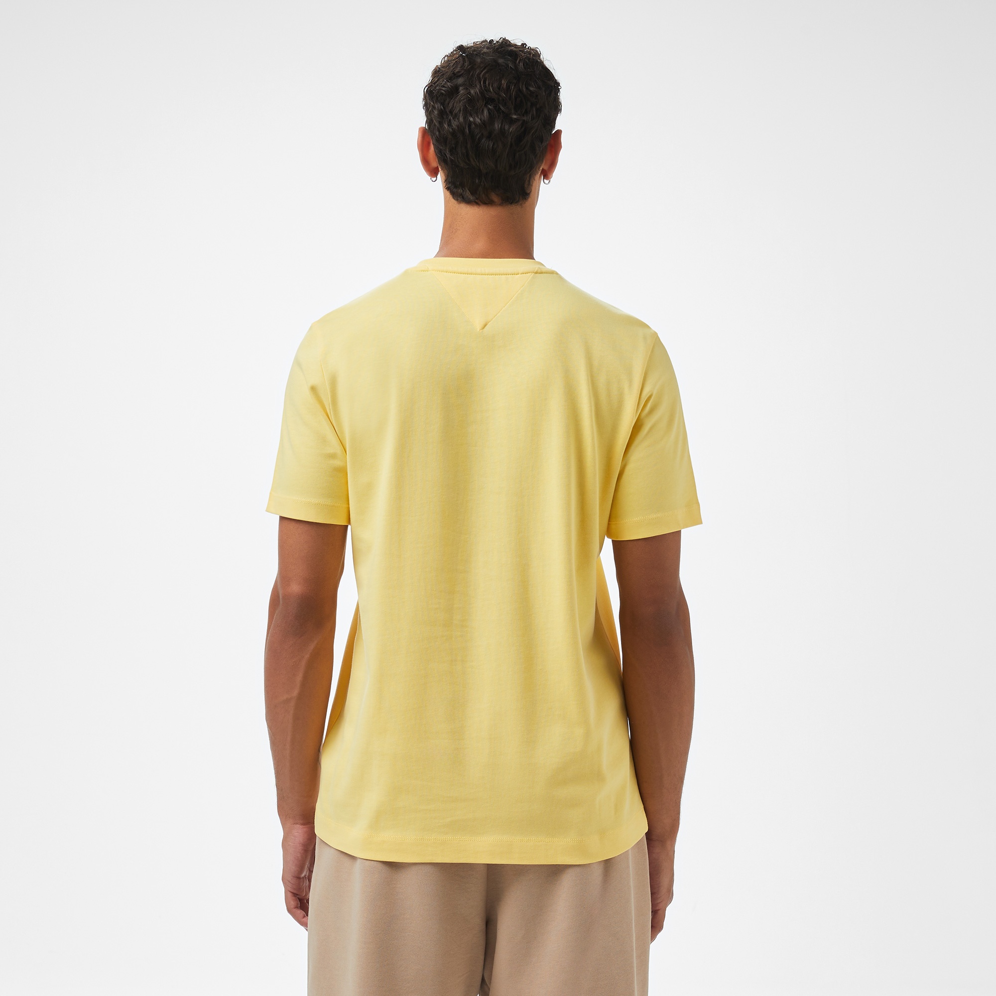 Tommy Hilfiger Monogram Imd Erkek Sarı T-Shirt