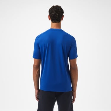  EA7 Erkek Mavi Bisiklet Yaka T-Shirt