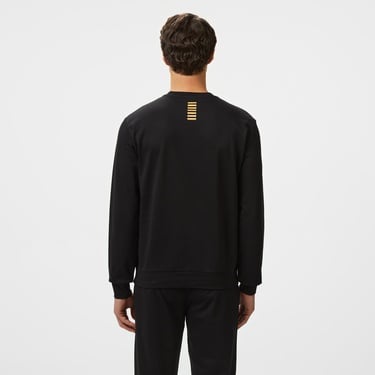  EA7 Erkek Siyah Bisiklet Yaka Sweatshirt