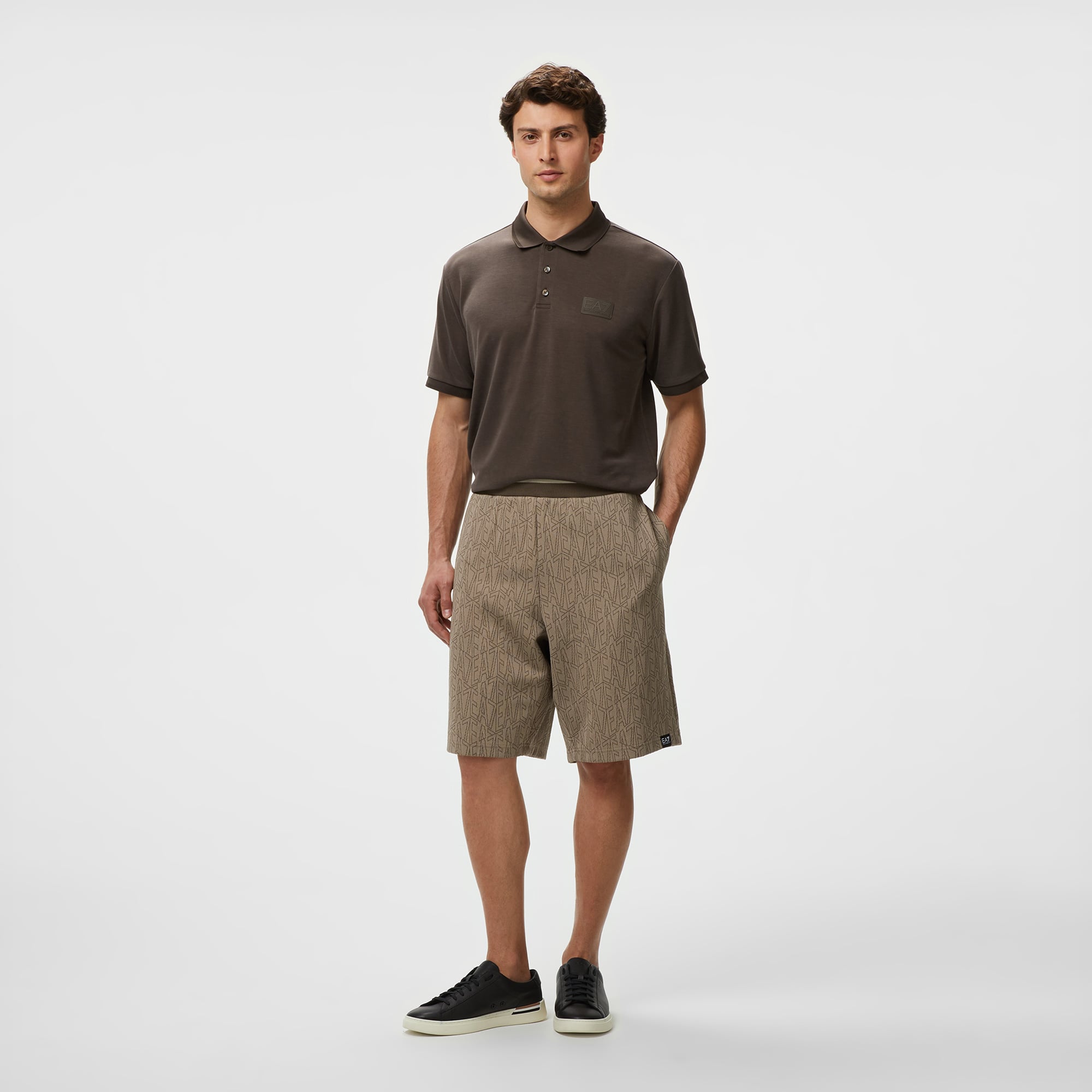  EA7 Erkek Bej Bermuda Şort