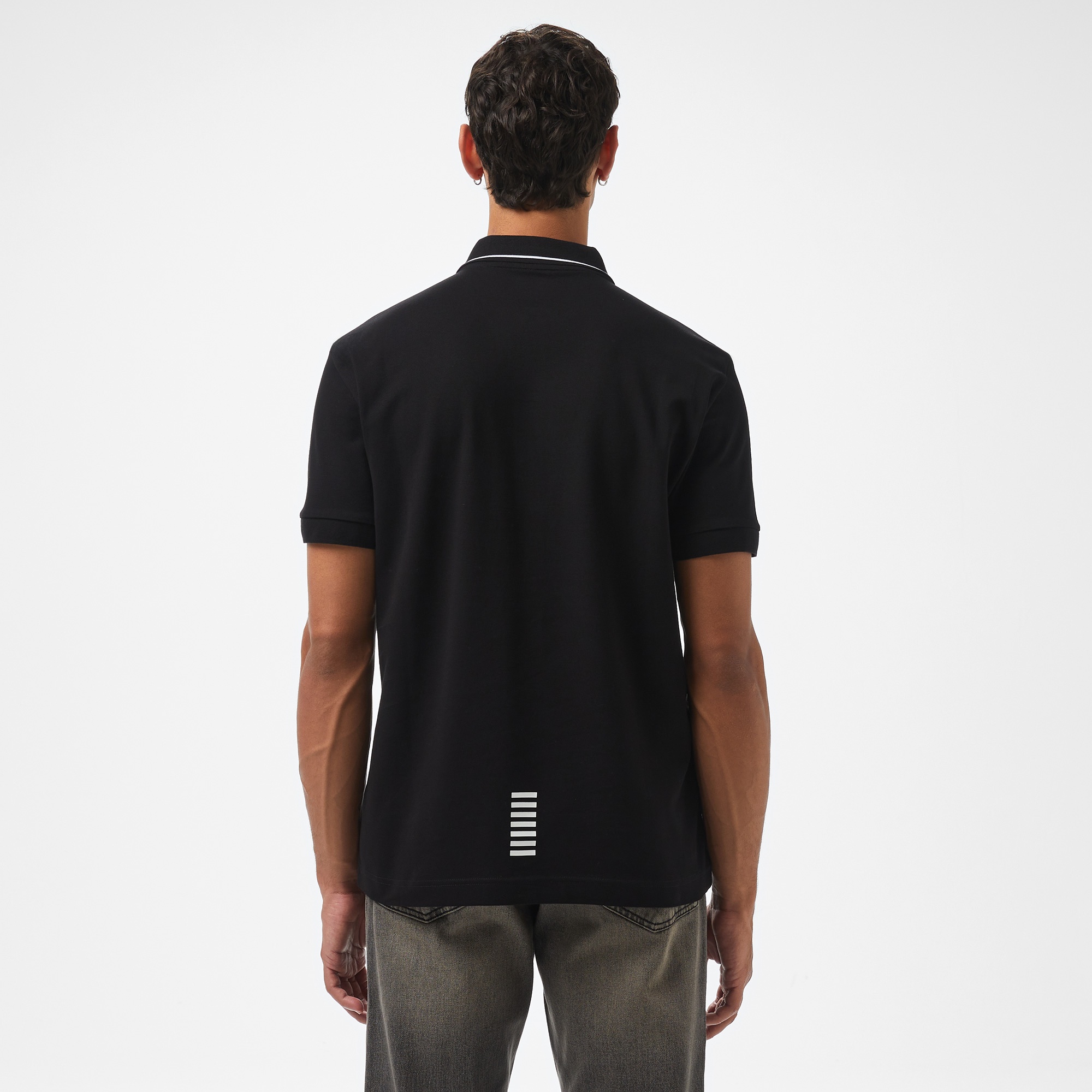 EA7 Erkek Siyah Polo