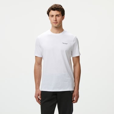  Armani Exchange Erkek Beyaz Bisiklet Yaka T-Shirt