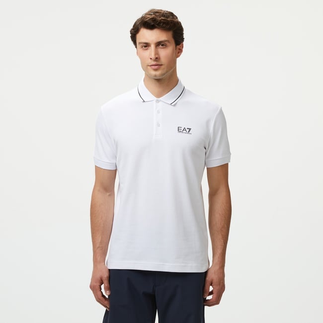  EA7 Erkek Beyaz Polo