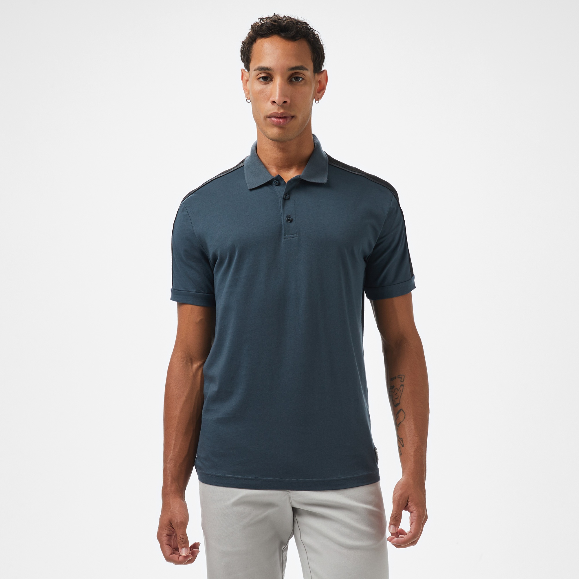 EA7 Erkek Siyah Polo