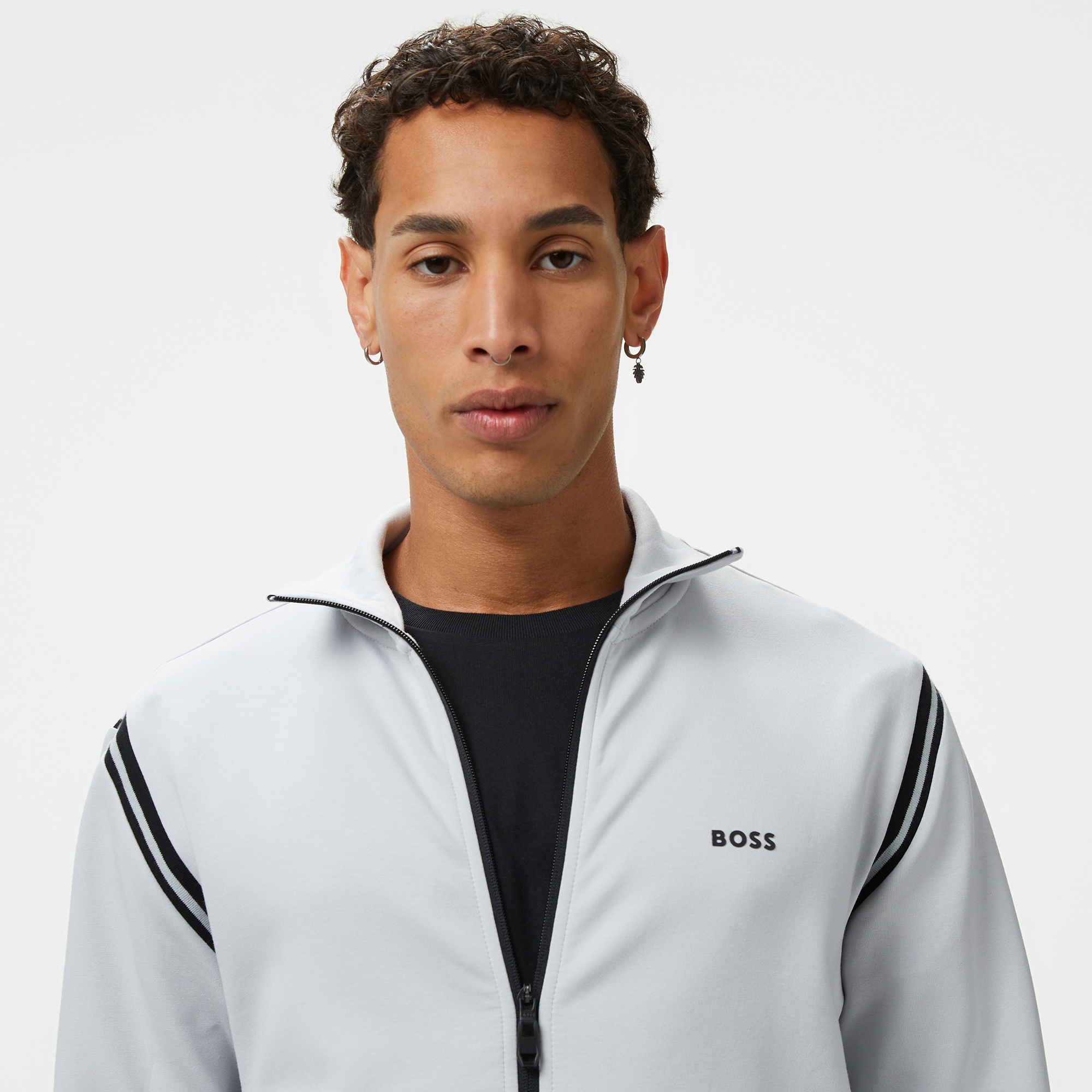 Boss Erkek Gri Sweatshirt