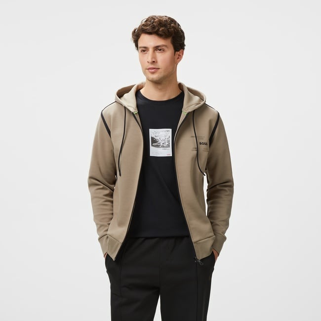  Boss Saggy Tape Erkek Yeşil Sweatshirt