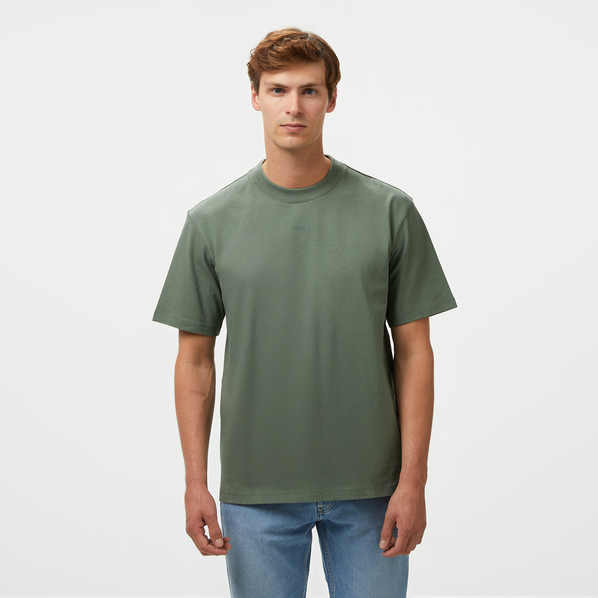  Hugo Dapolino Erkek Yeşil T-Shirt