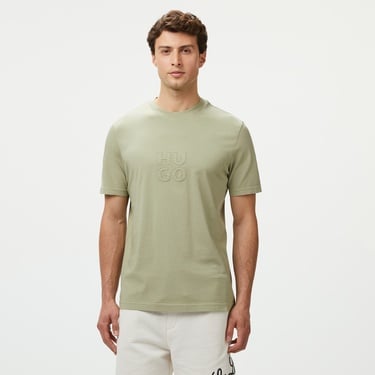  Hugo Dustress Erkek Yeşil T-Shirt